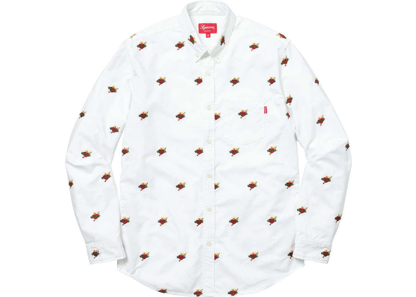 Supreme Sacred Hearts Oxford Shirt White