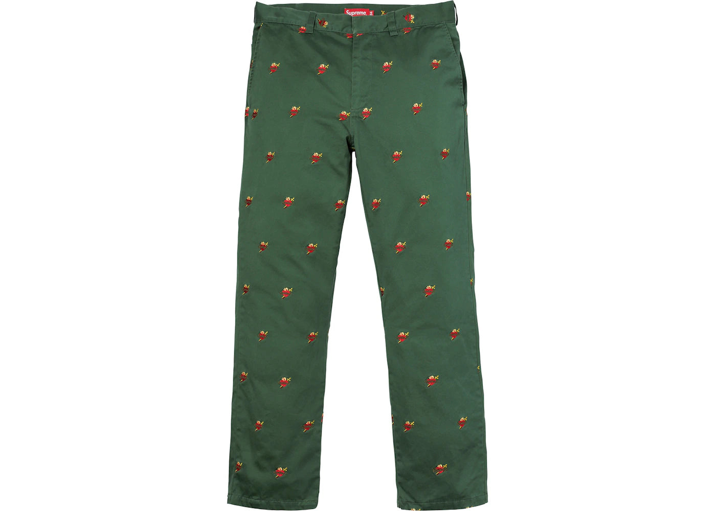 Supreme Sacred Hearts Work Pant Dark Green