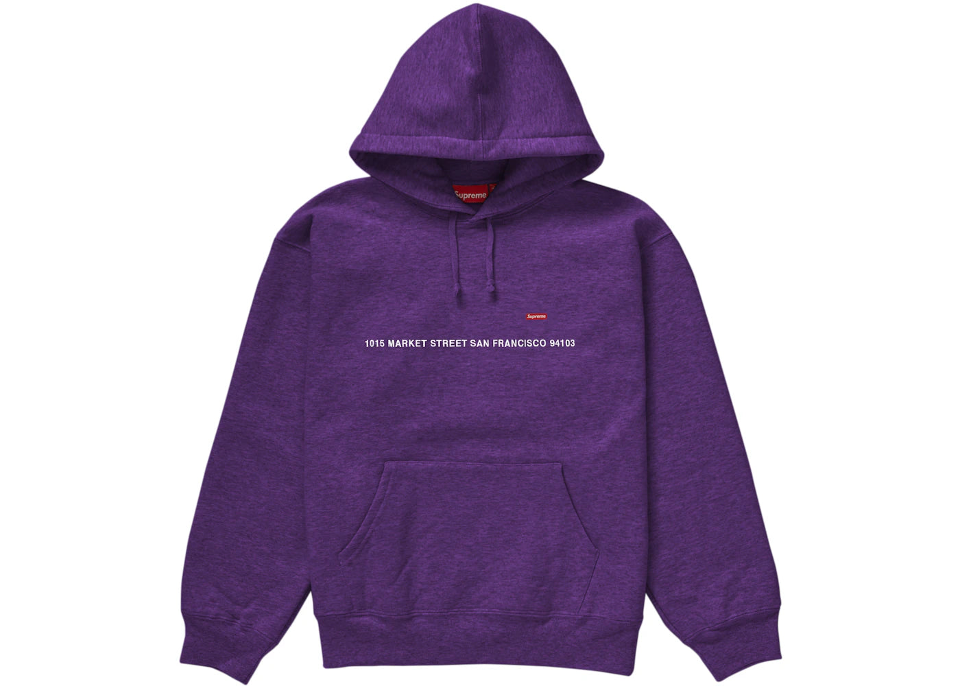 Supreme San Francisco Shop Small Box Hooded Sweatshirt Dark Purple