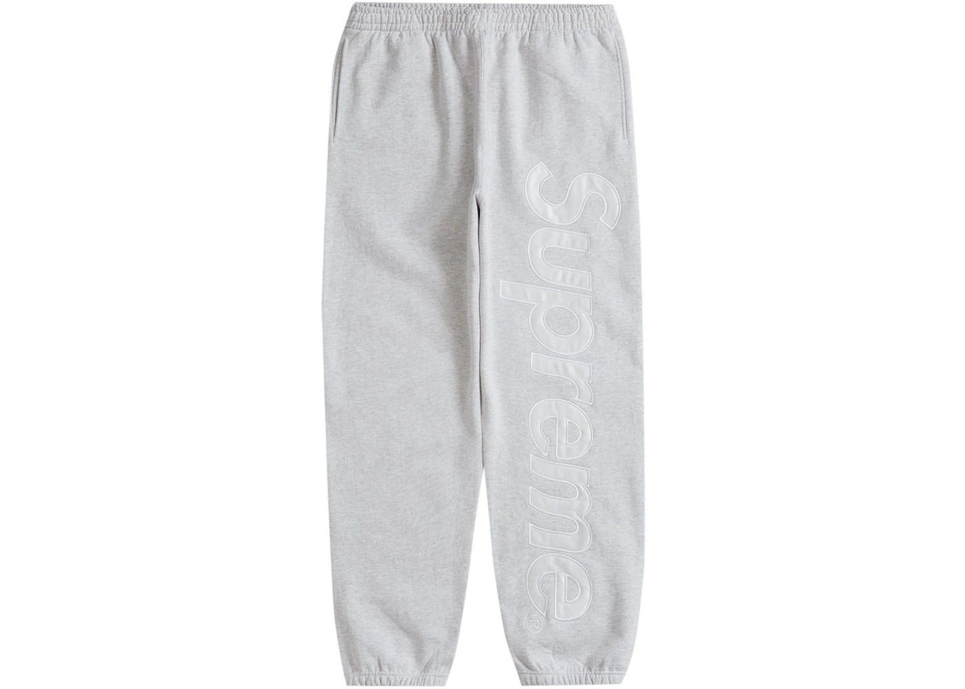 Supreme Satin Appliqué Sweatpant (FW23) Ash Grey