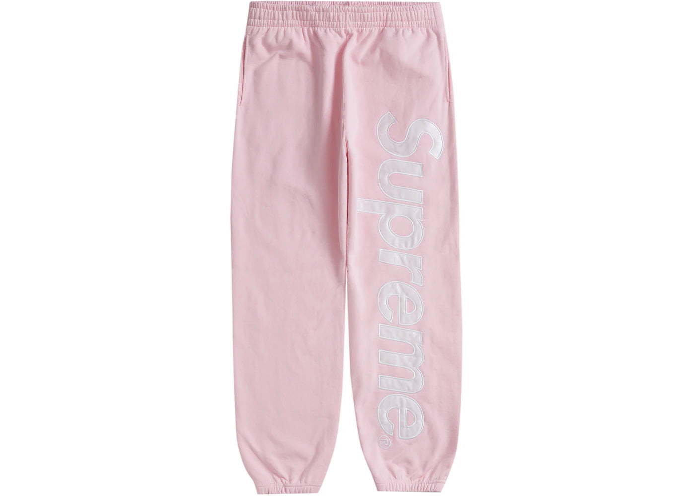Supreme Satin Appliqué Sweatpant (FW23) Light Pink