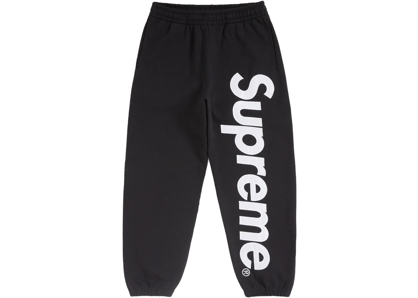 Supreme Satin Applique Sweatpant (FW24) Black