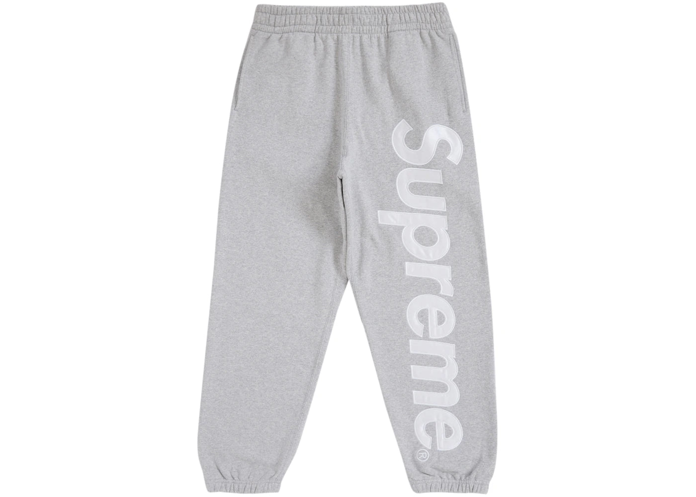 Supreme Satin Applique Sweatpant (FW24) Heather Grey