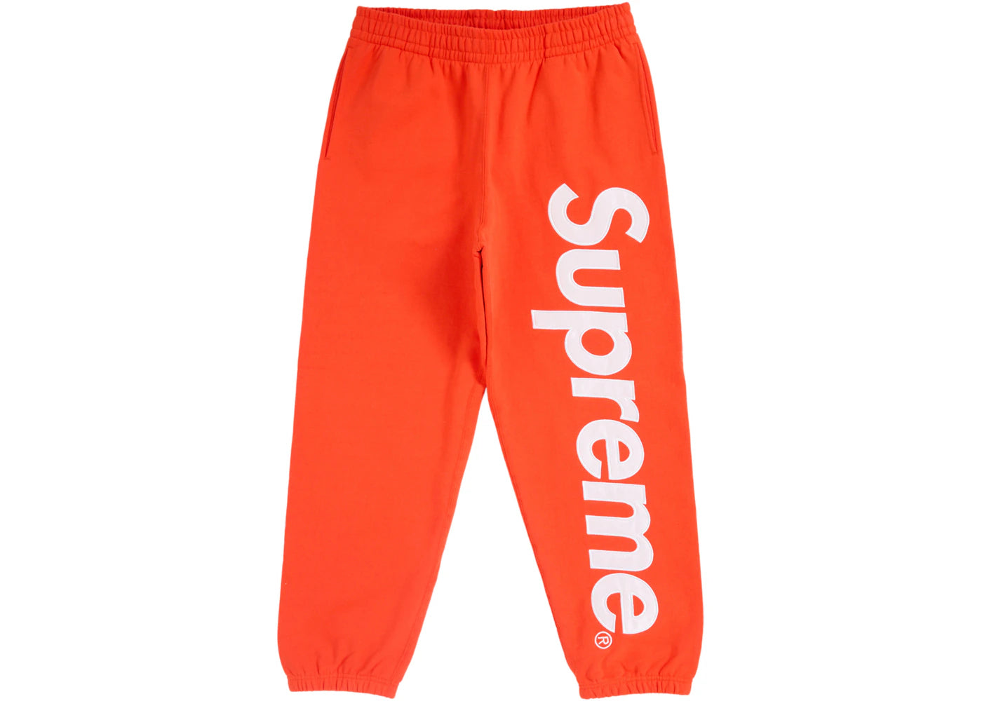 Supreme Satin Applique Sweatpant (FW24) Bright Orange