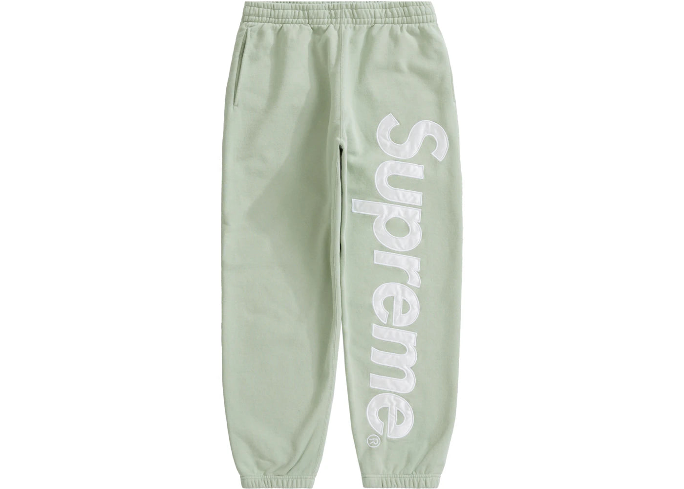 Supreme Satin Appliqué Sweatpant Mint