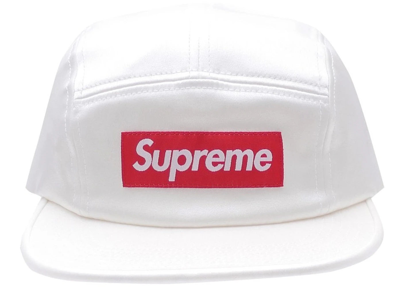 Supreme Satin Camp Cap White