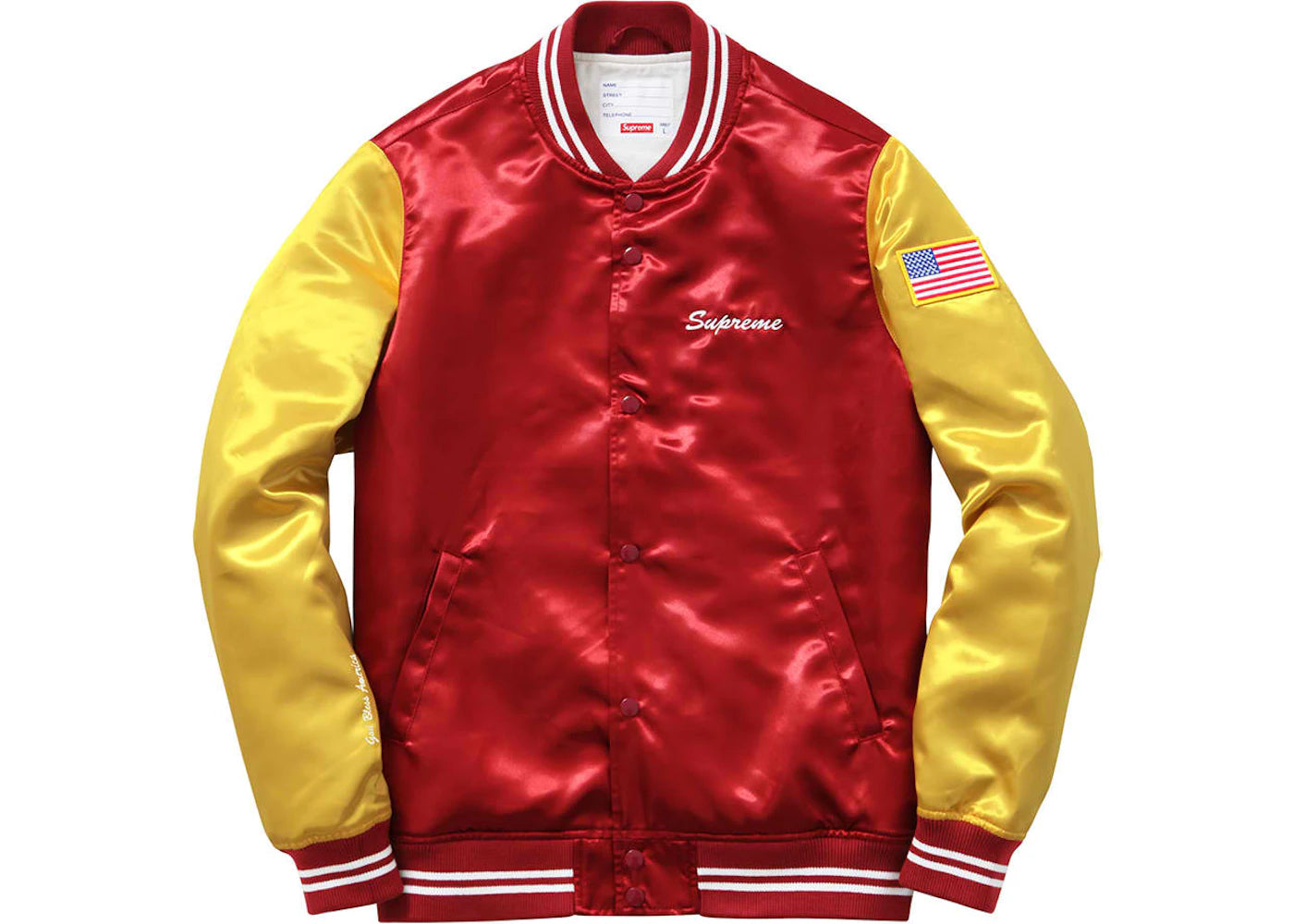 Supreme Satin Club Jacket Red