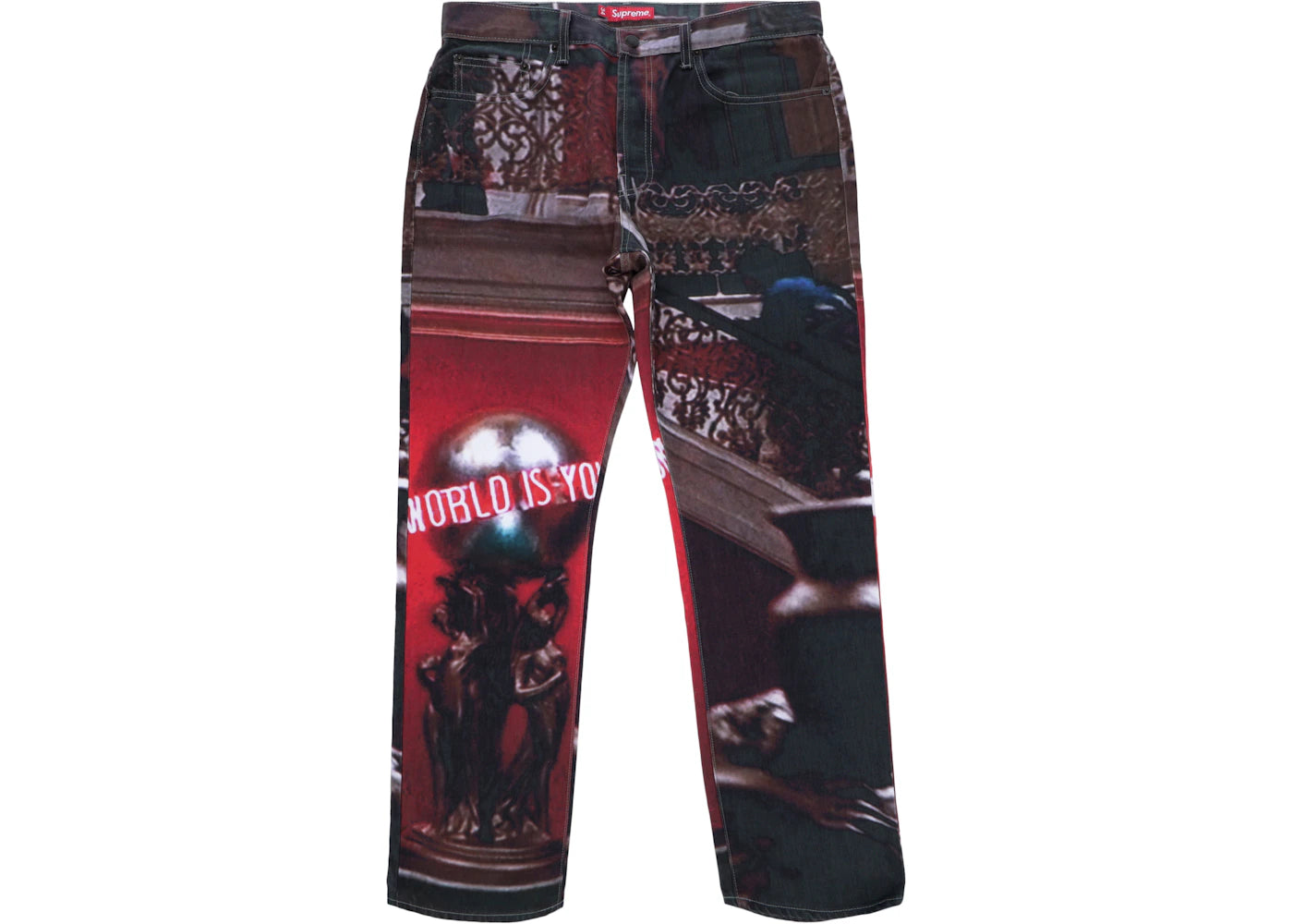 Supreme Scarface the World Is Yours 5-Pocket Jeans Multi