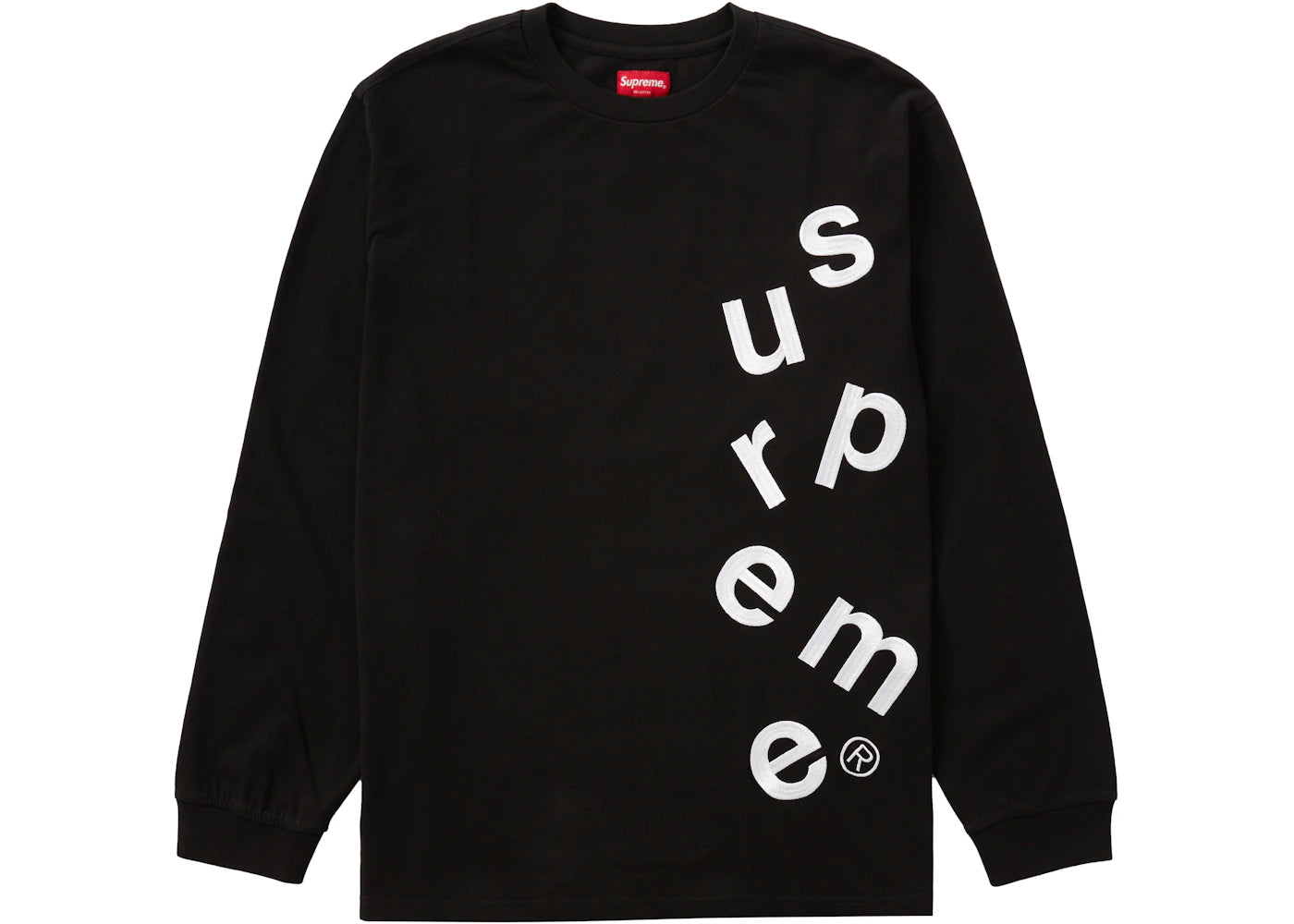 Supreme Scatter Logo L/S Top Black