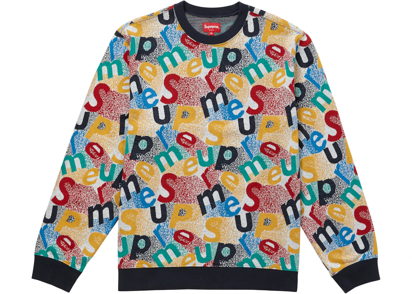 Supreme Scatter Text Crewneck Navy