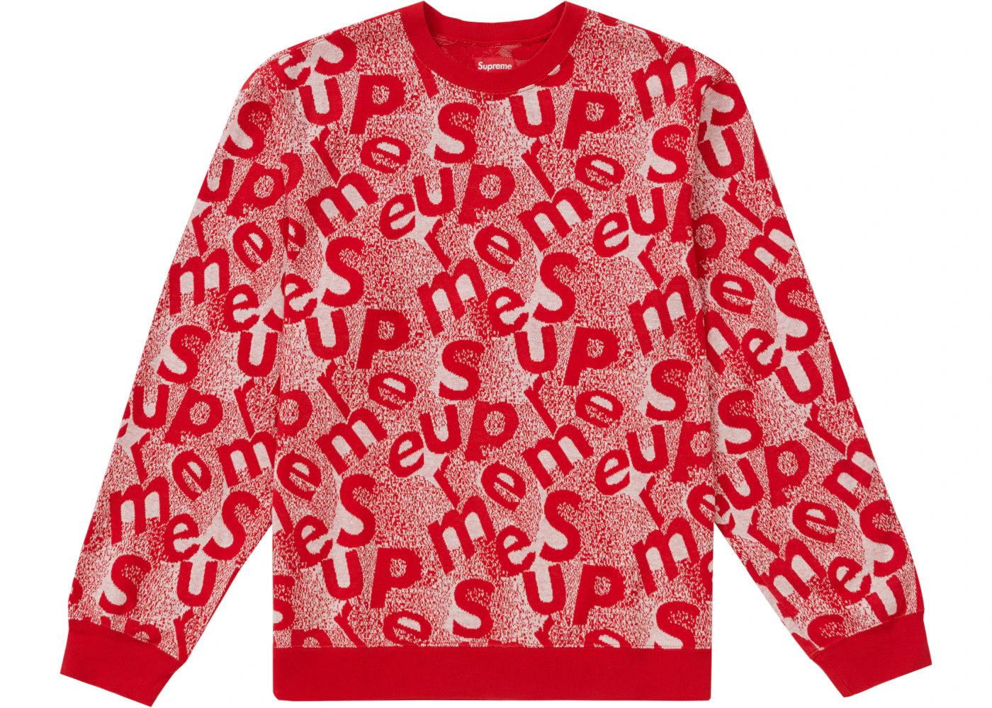 Supreme Scatter Text Crewneck Red