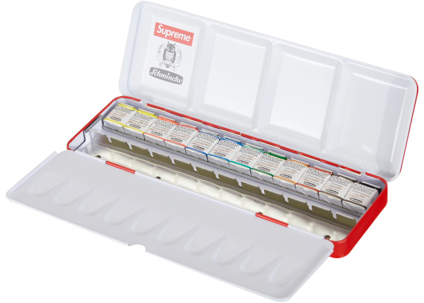 Supreme Schmincke 12-Color Watercolor Set Red