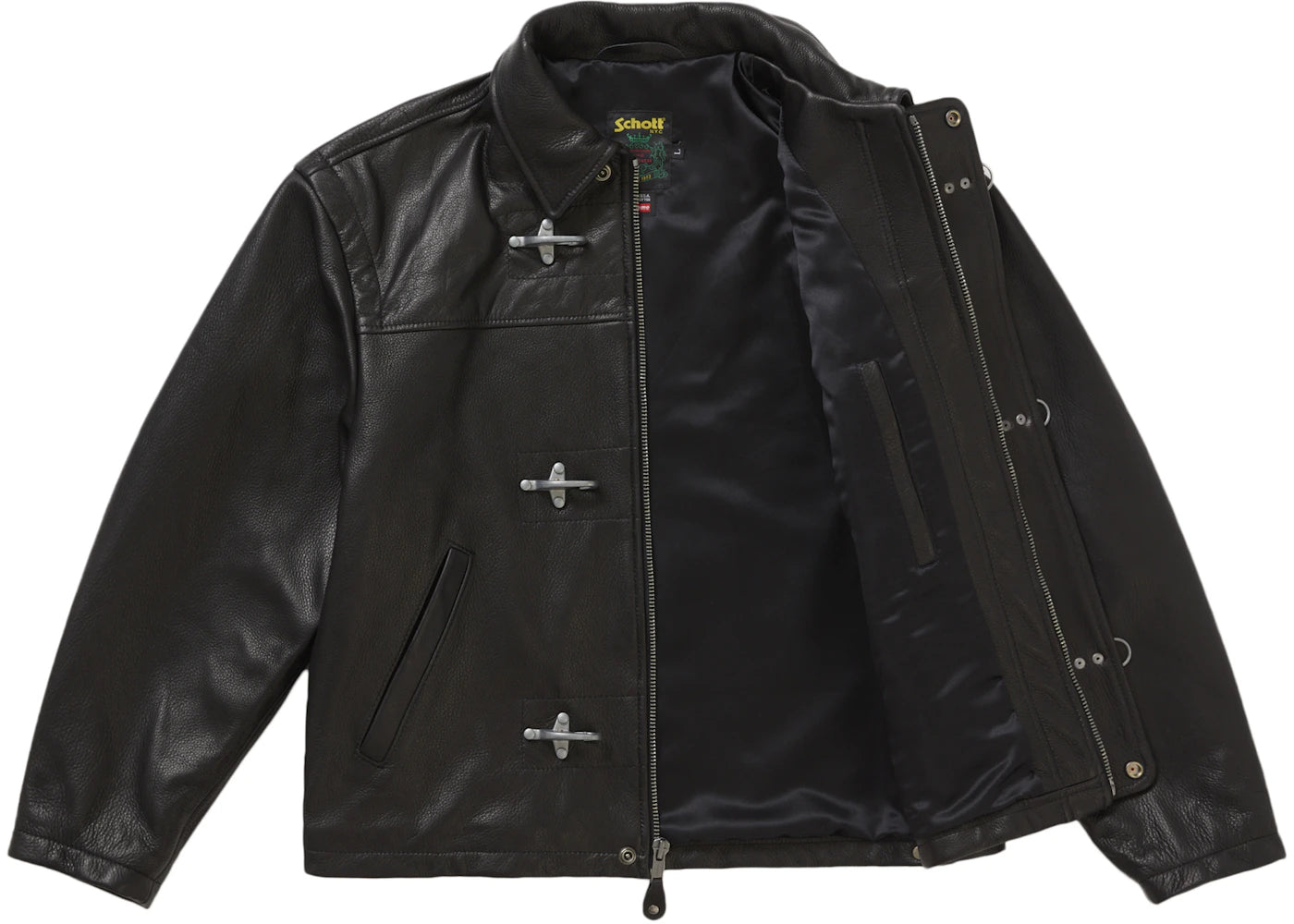 Supreme-Schott-Leather-Clip- Supreme-Schott-Leather-Clip-