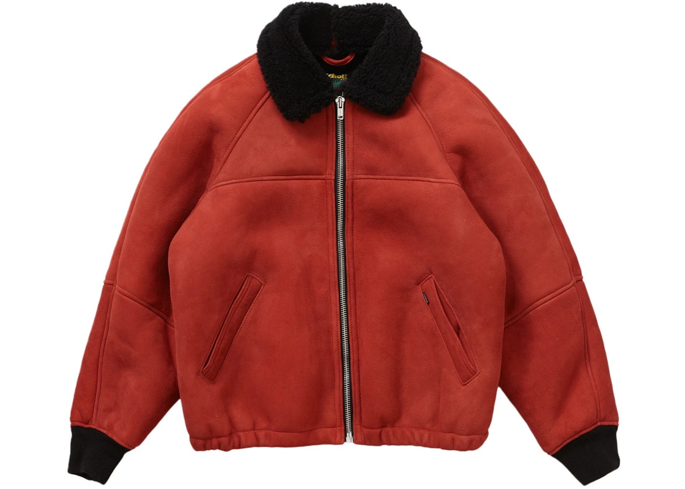 Supreme Schott Shearling Bomber Jacket Red