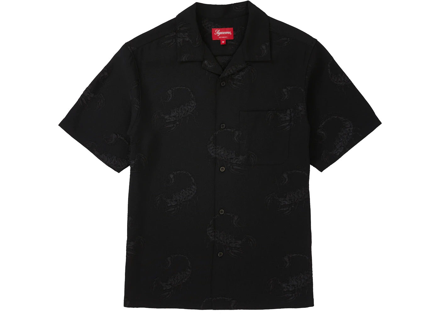 Supreme Scorpion Jacquard S/S Shirt Black