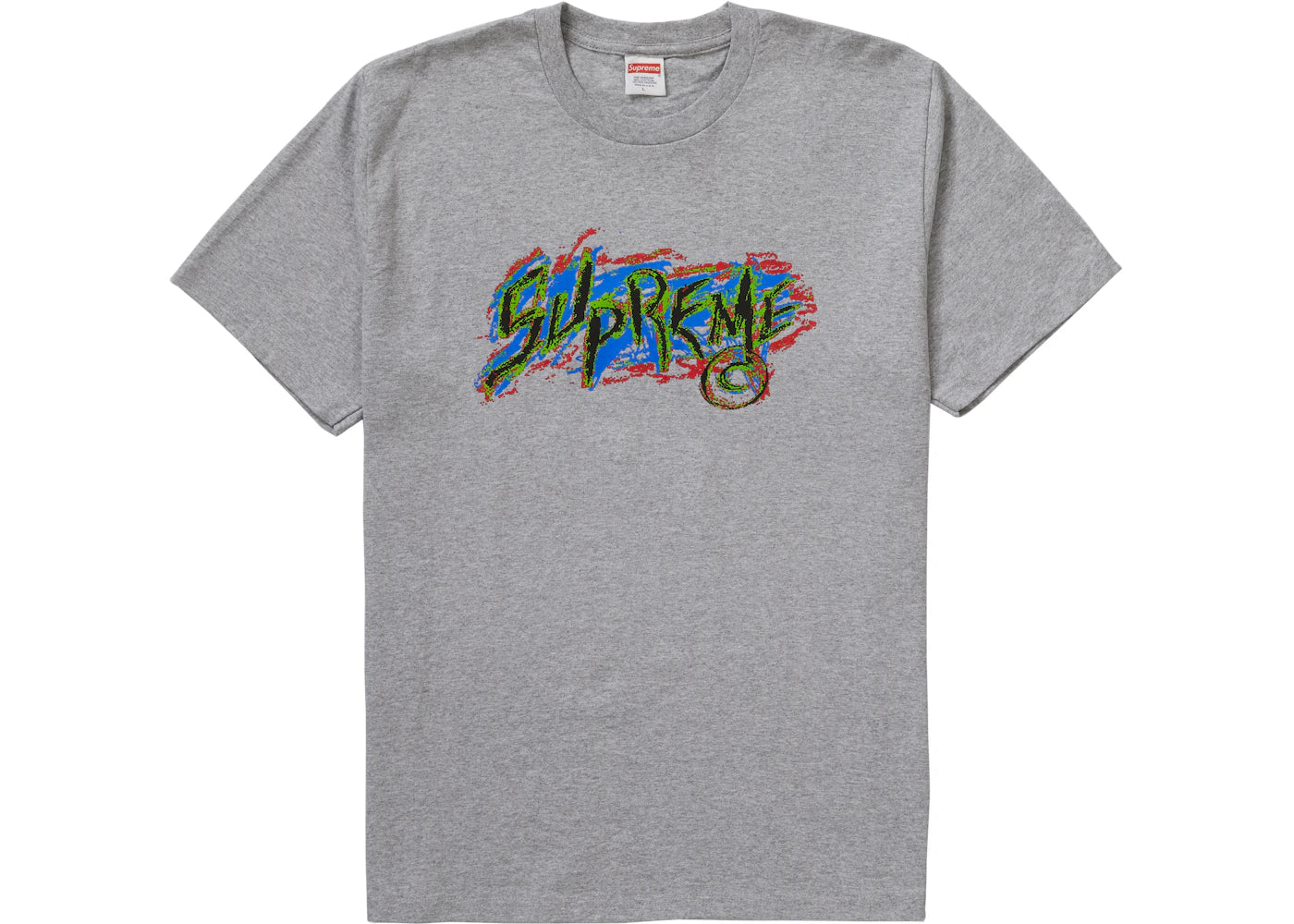 Supreme Scratch Tee Heather Grey