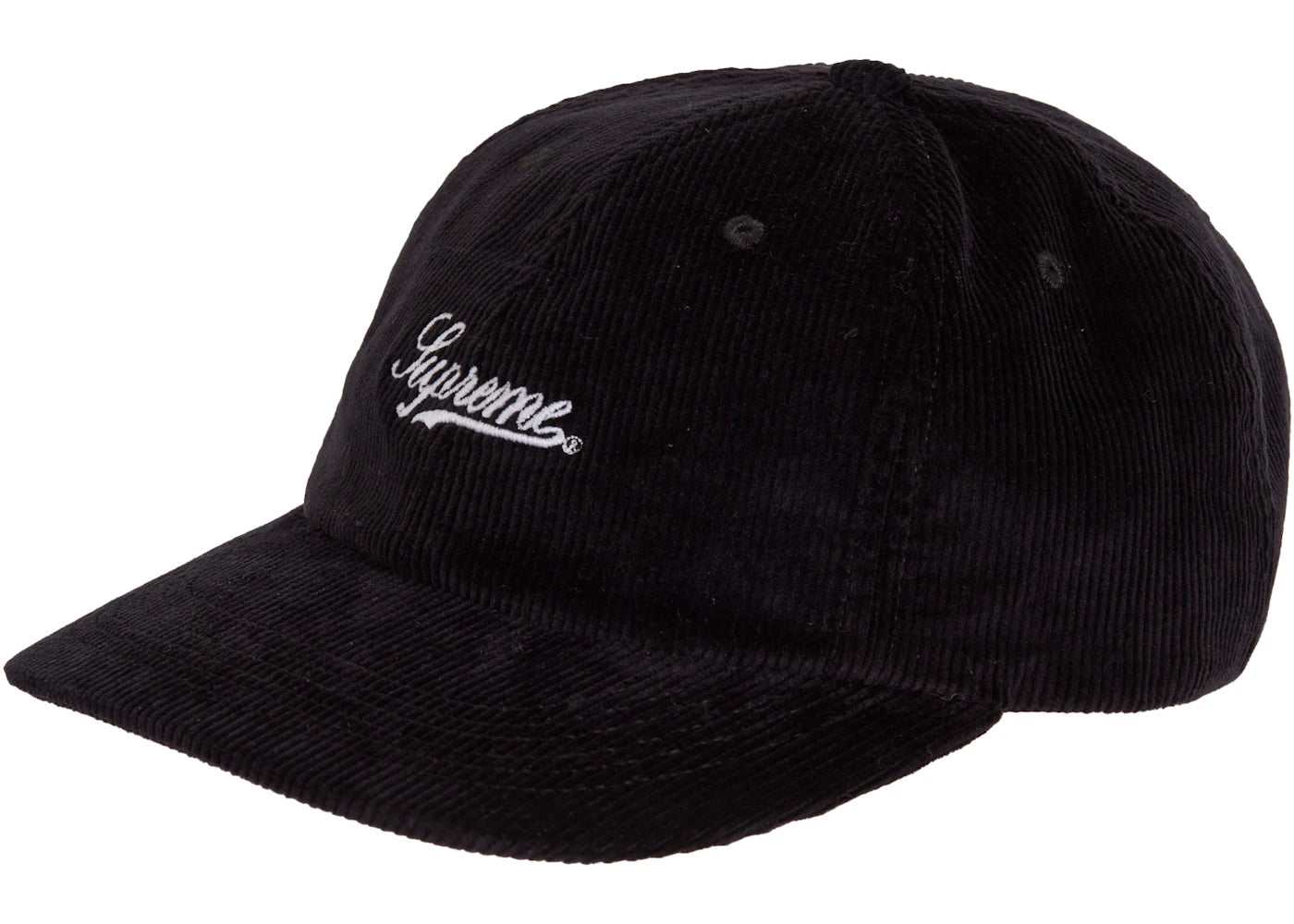 Supreme Script Corduroy 6-Panel Black