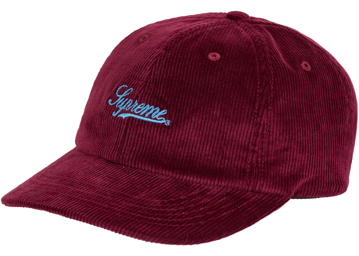 Supreme Script Corduroy 6-Panel Magenta