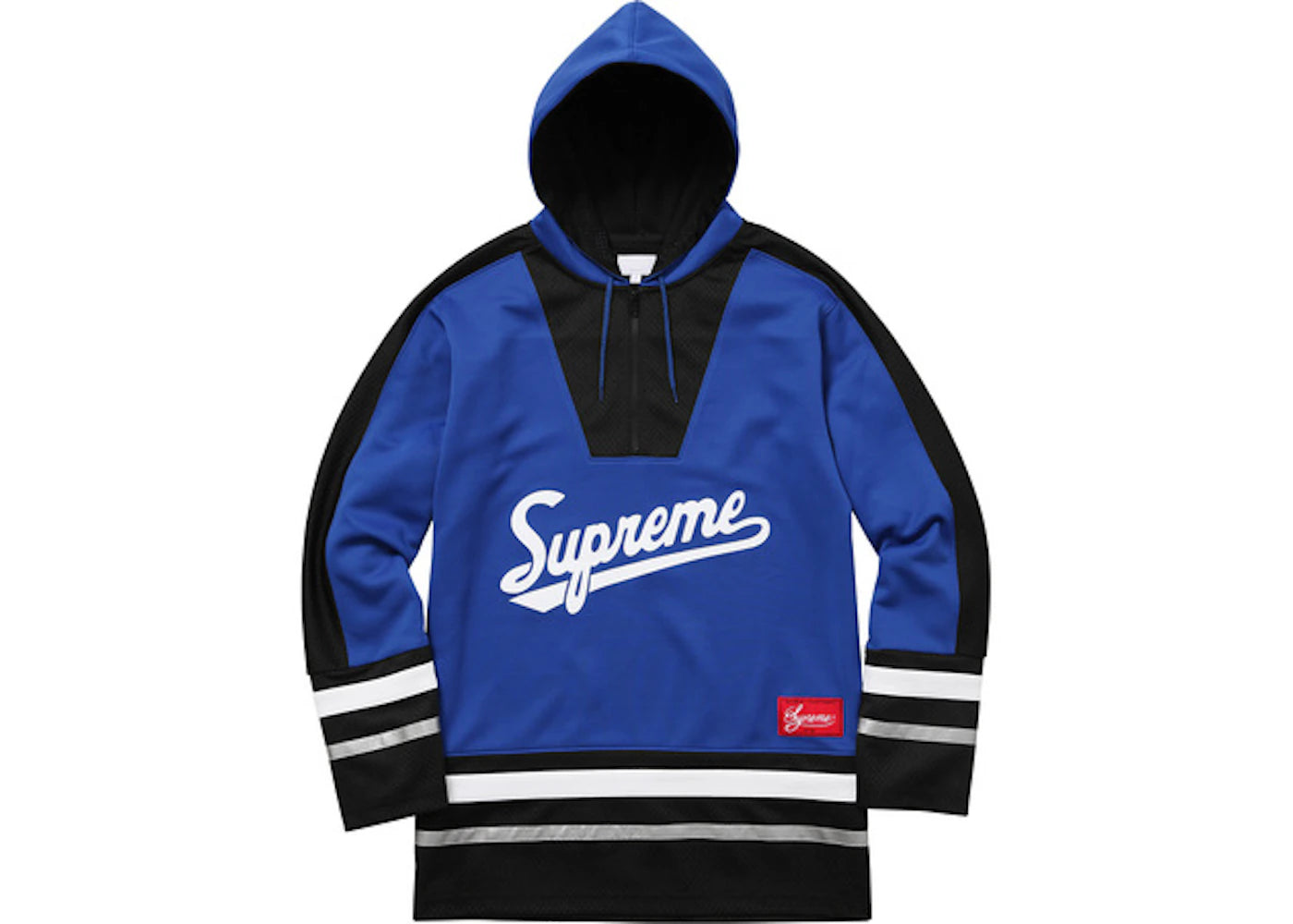 Supreme Script Hooded Hockey Top Royal