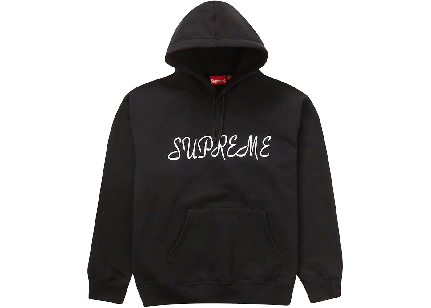 Supreme Script Hooded Sweatshirt Black