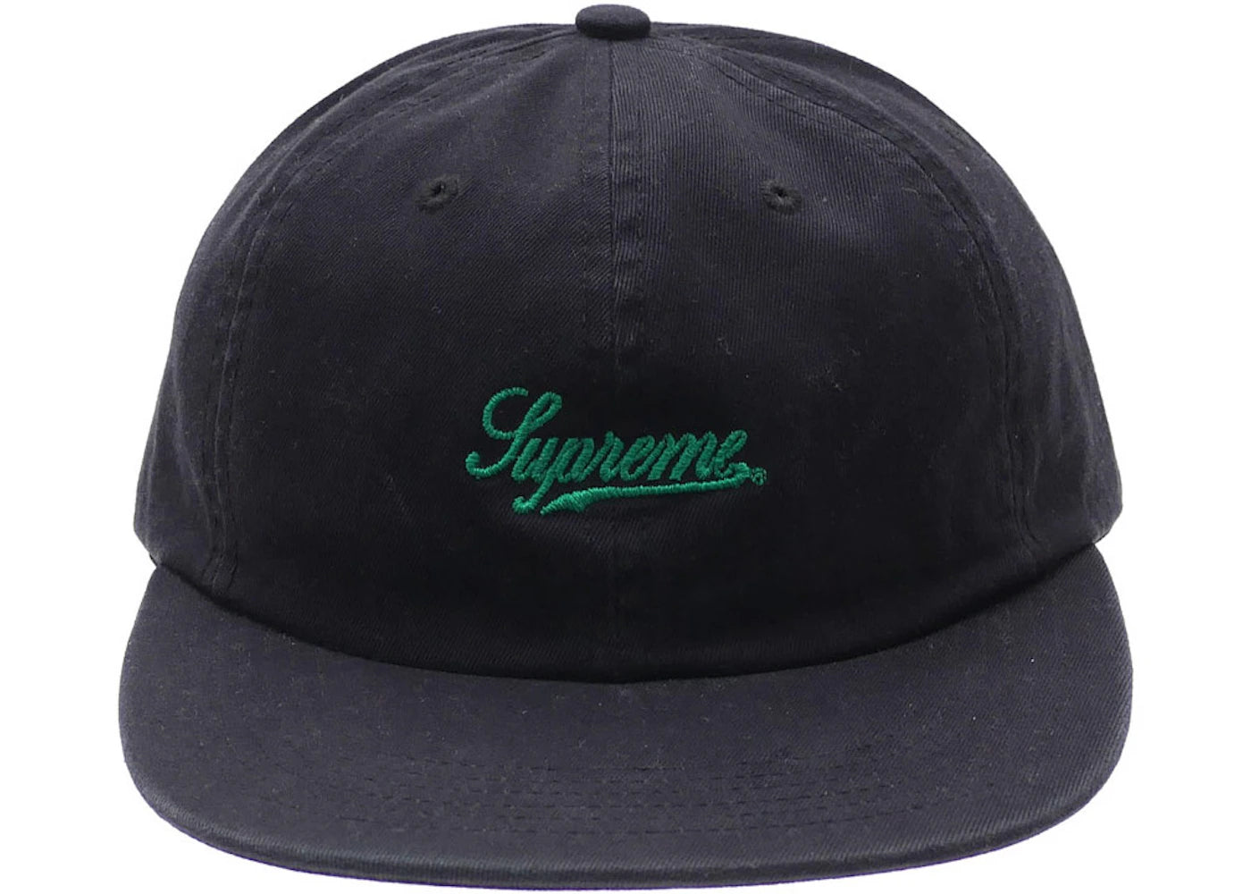 Supreme Script Logo 6 Panel Black