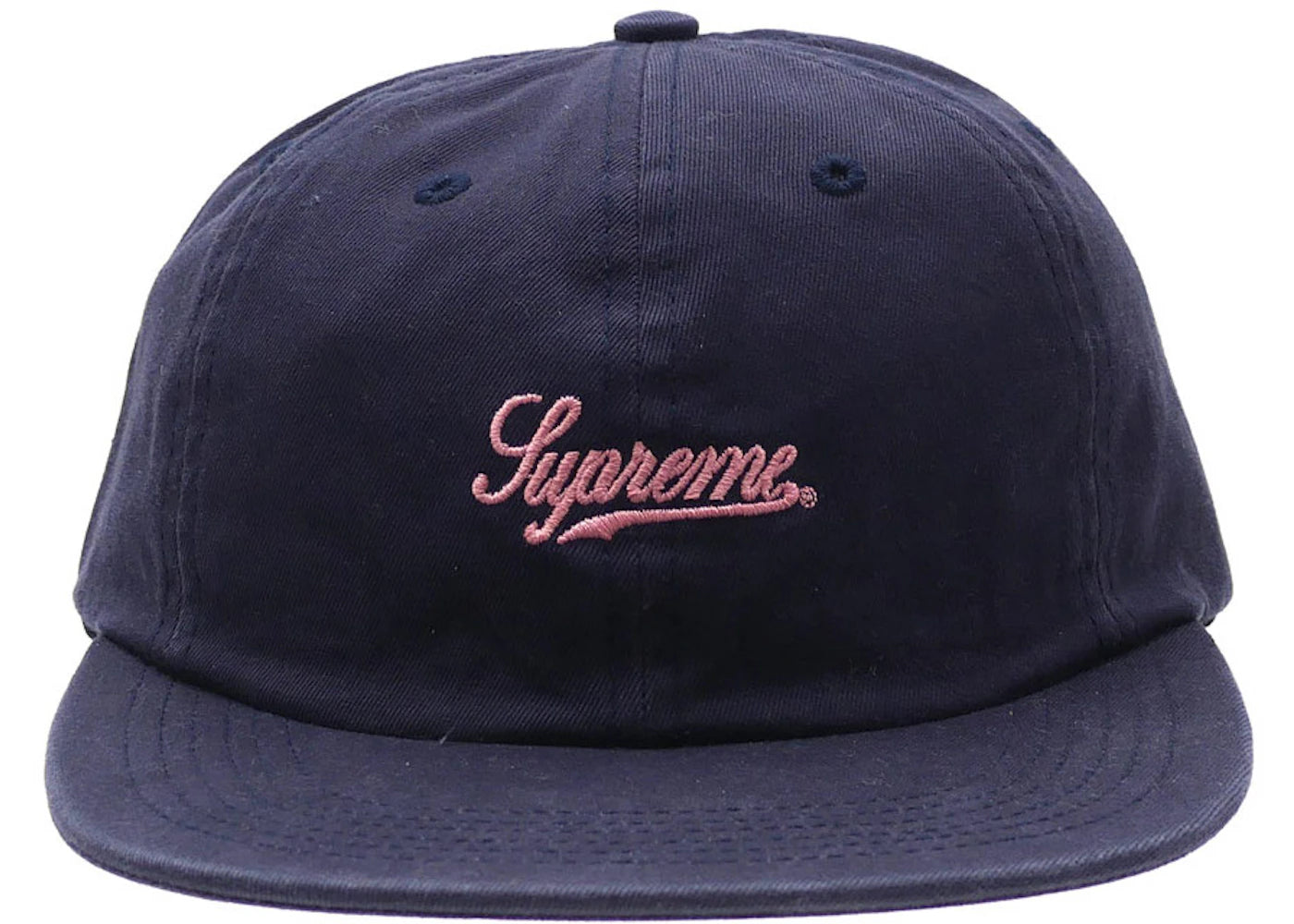 Supreme Script Logo 6 Panel Navy