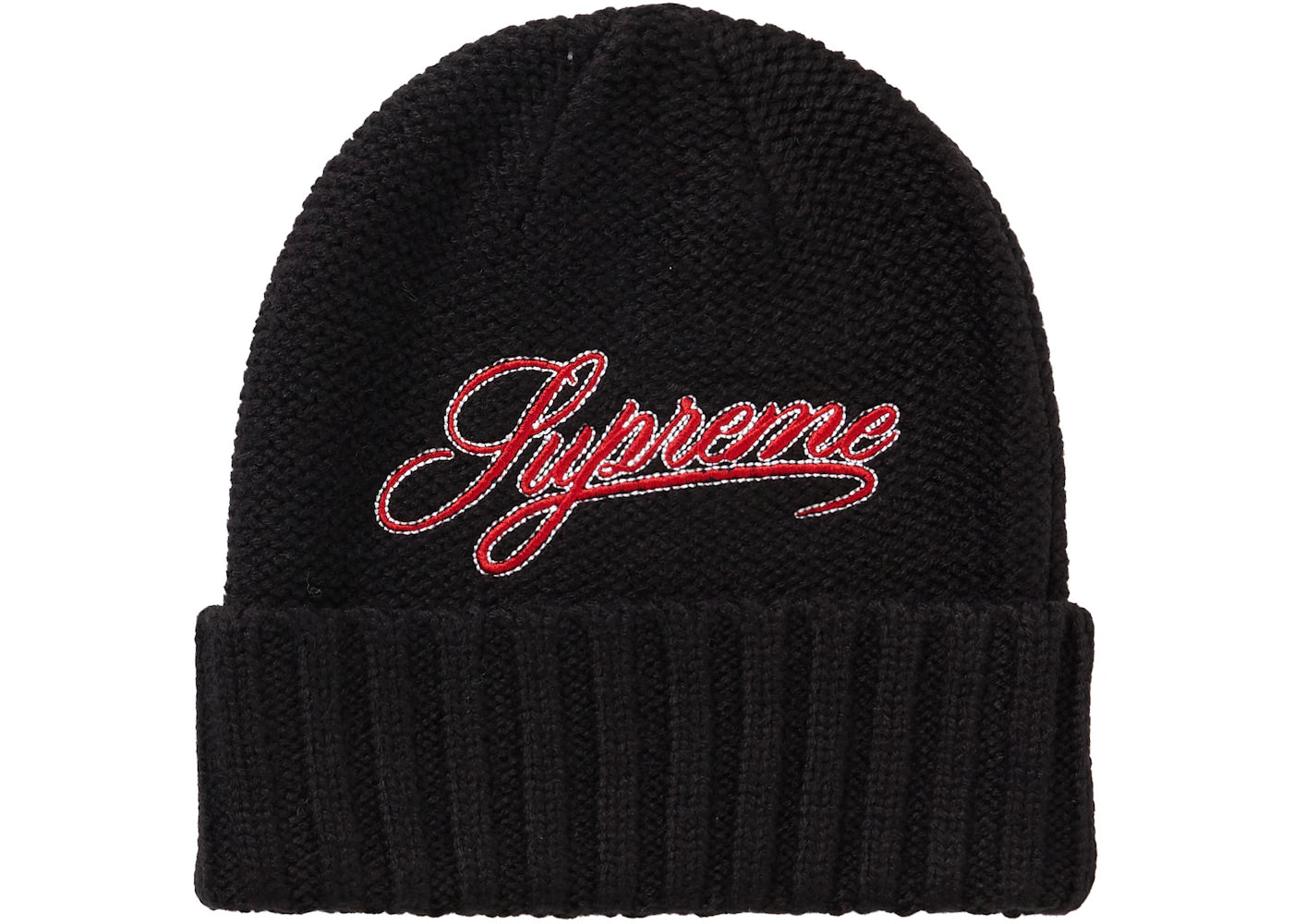 Supreme Script Logo Beanie Black