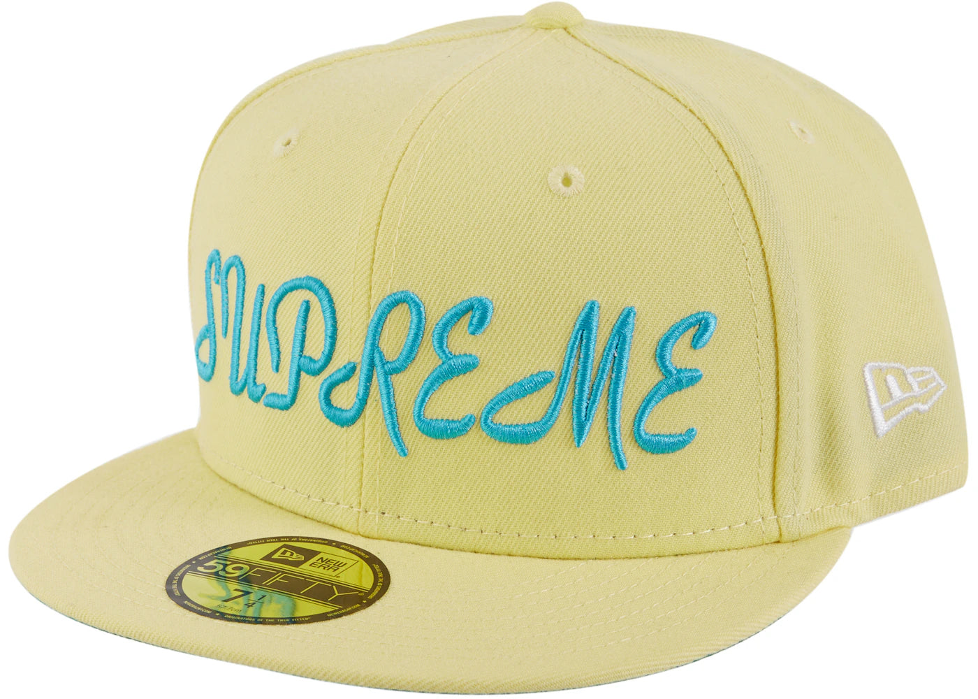 Supreme Script New Era Pale Yellow