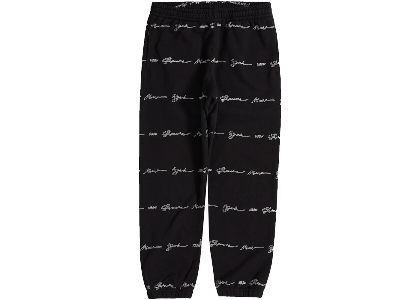 Supreme Script Stripe Sweatpant Black