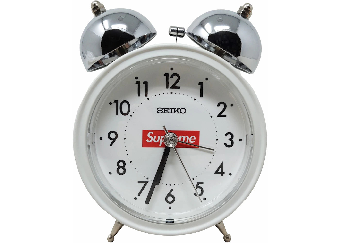 Supreme Seiko Alarm Clock White