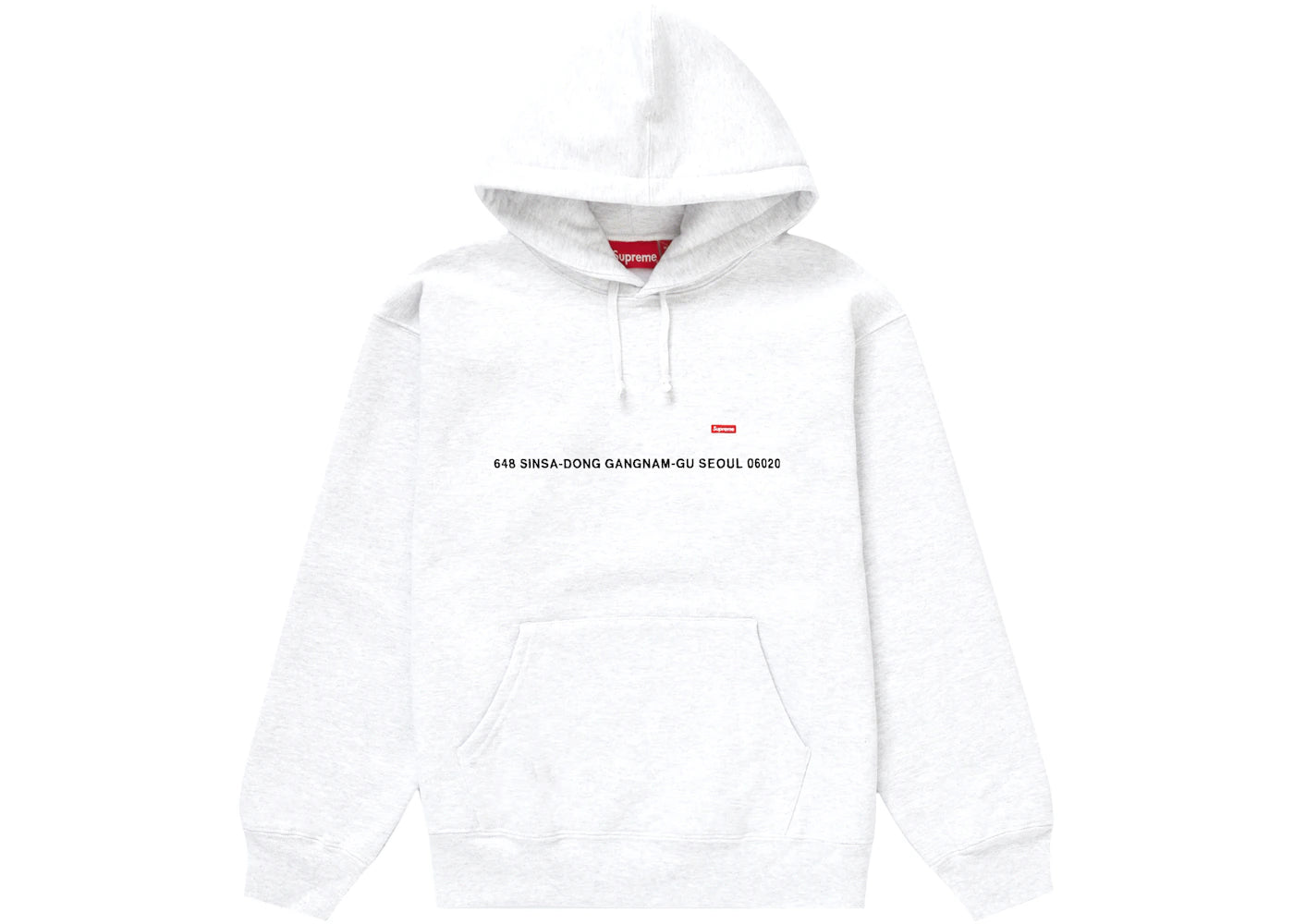 Supreme Seoul Small Box Hooded Sweatshirt White