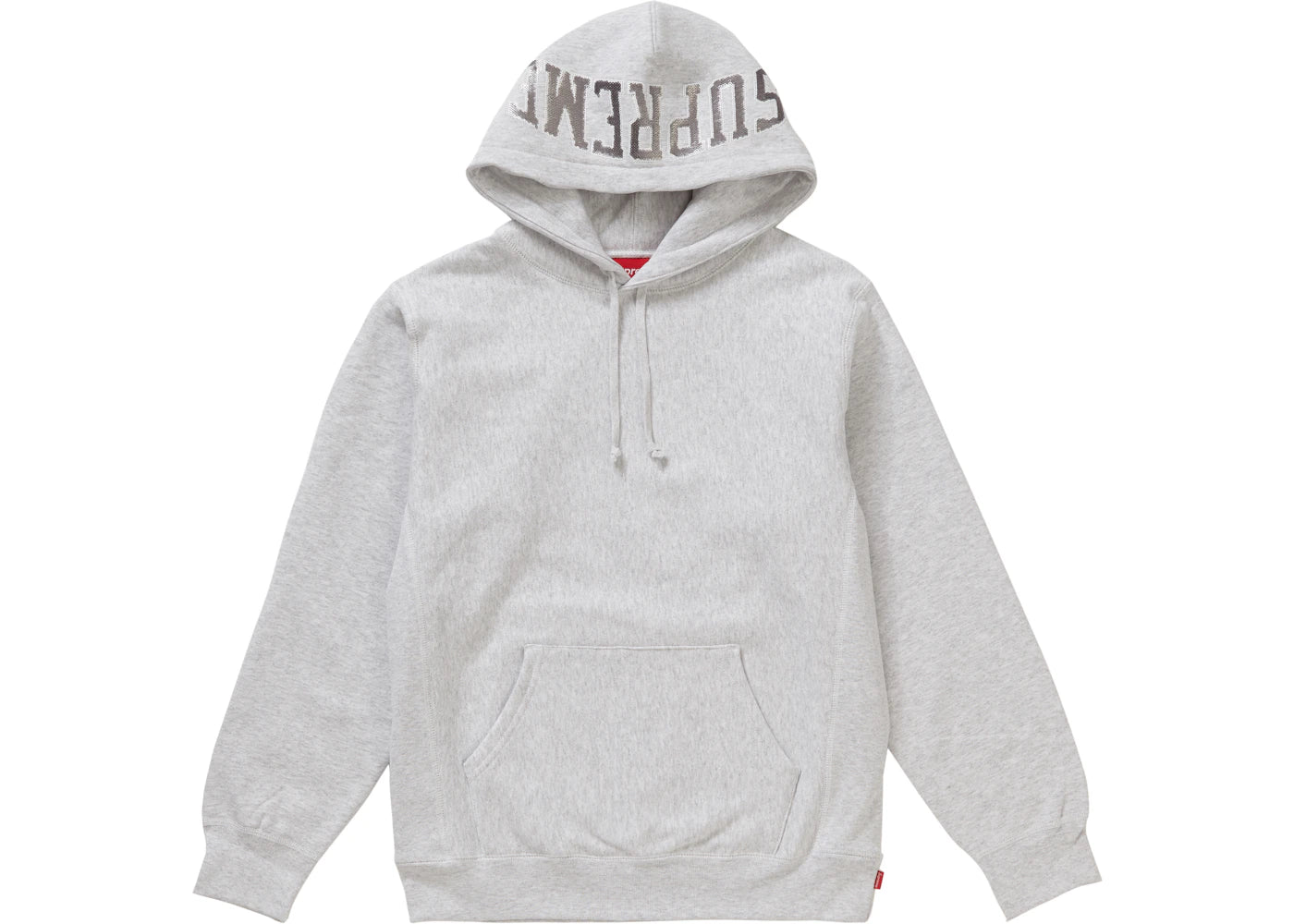 Supreme Sequin Arc Hooded Sweatshirt Ash Grey