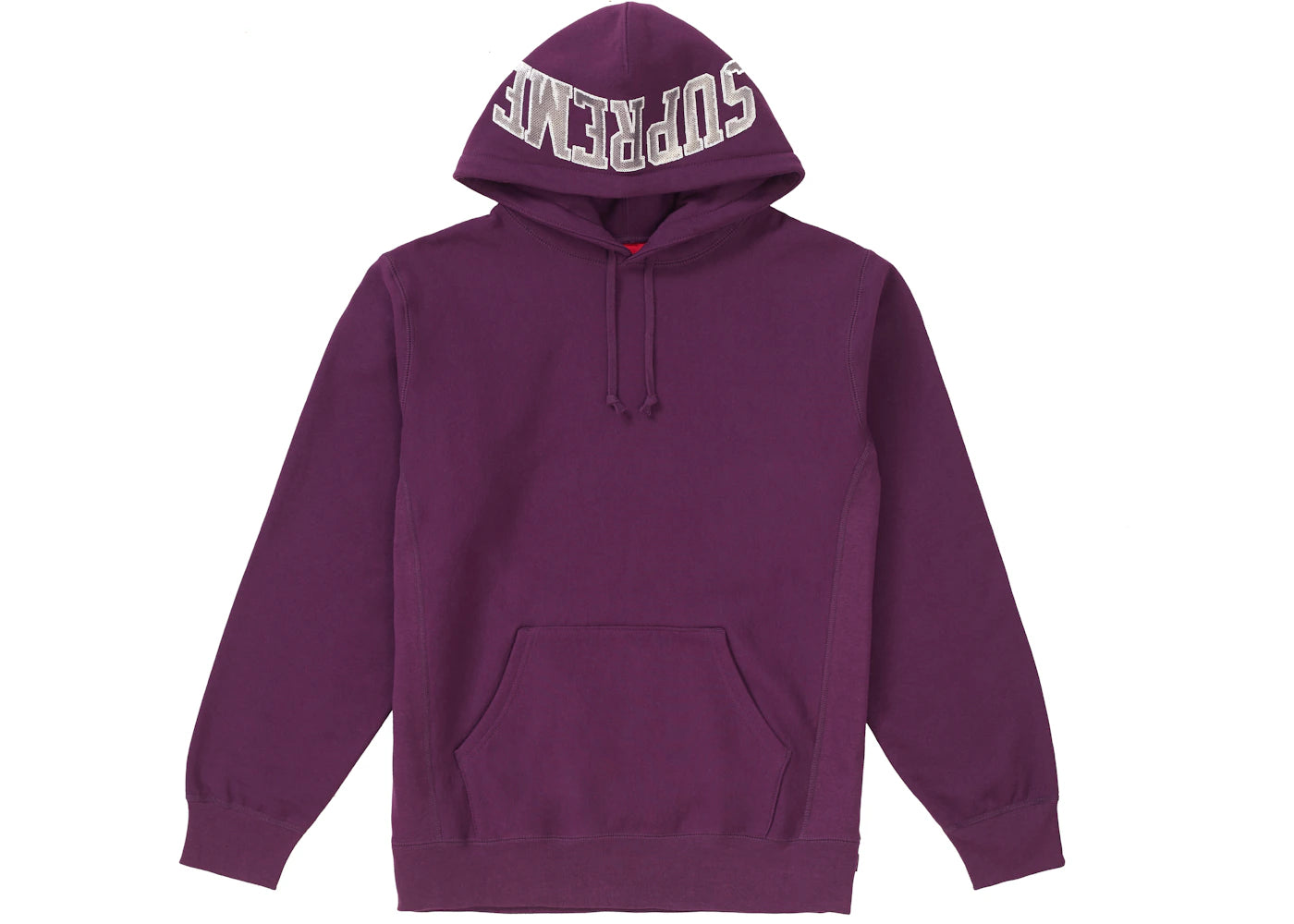 Supreme Sequin Arc Hooded Sweatshirt Eggplant