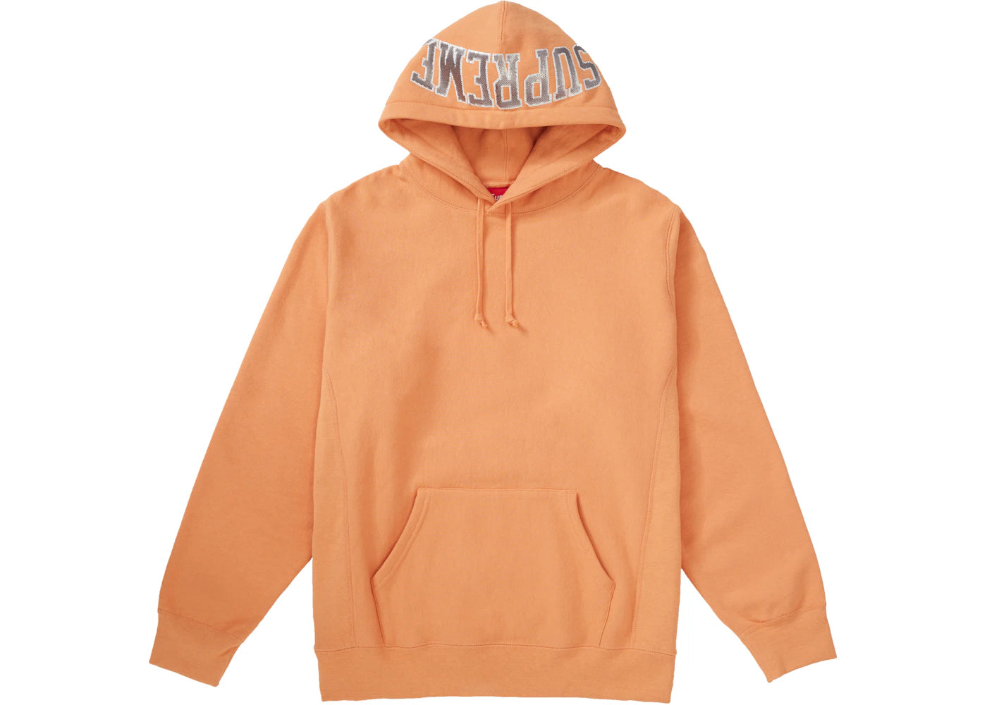 Supreme Sequin Arc Hooded Sweatshirt Pale Orange