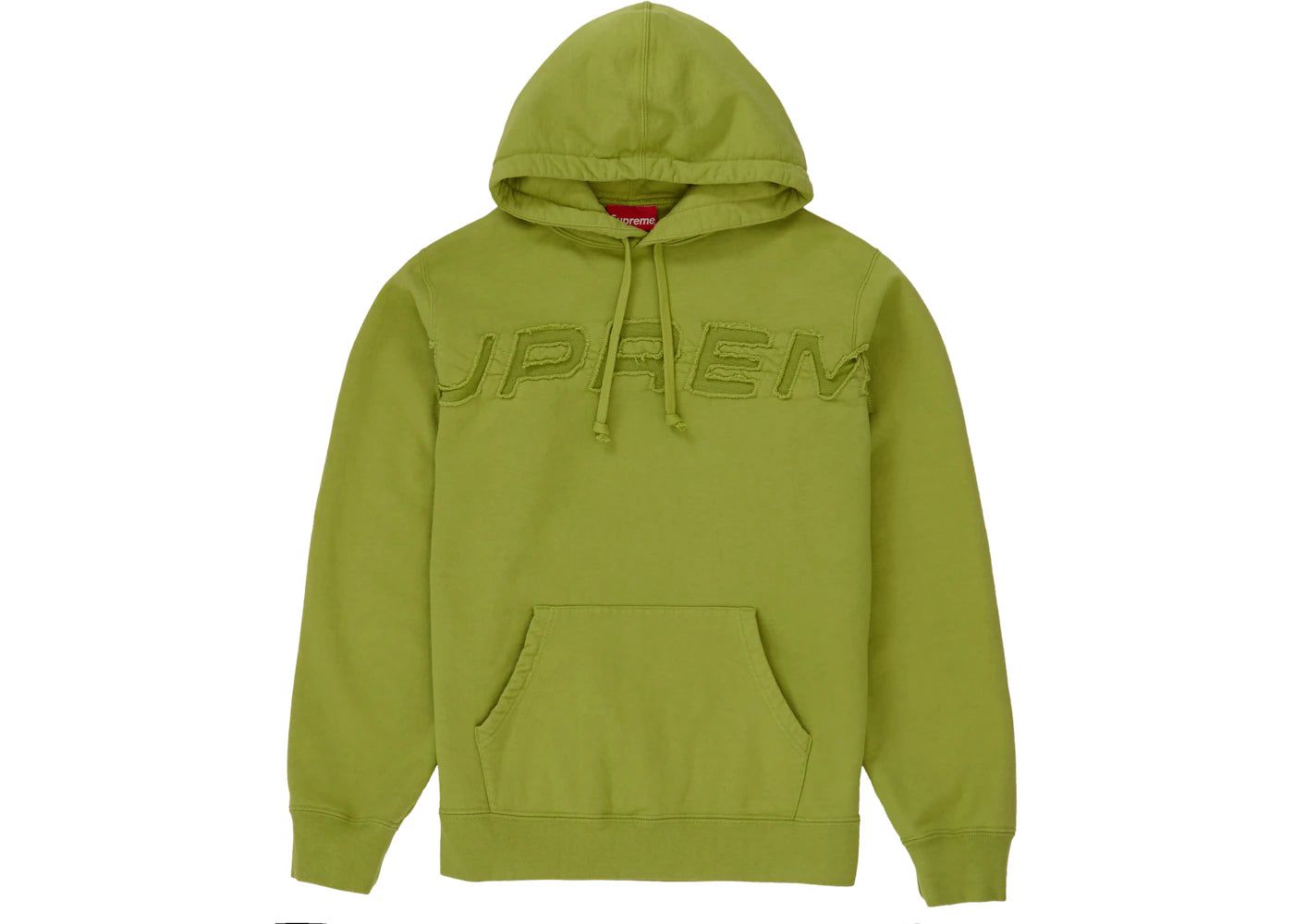 Supreme Set In Logo Hooded Sweatshirt Lime