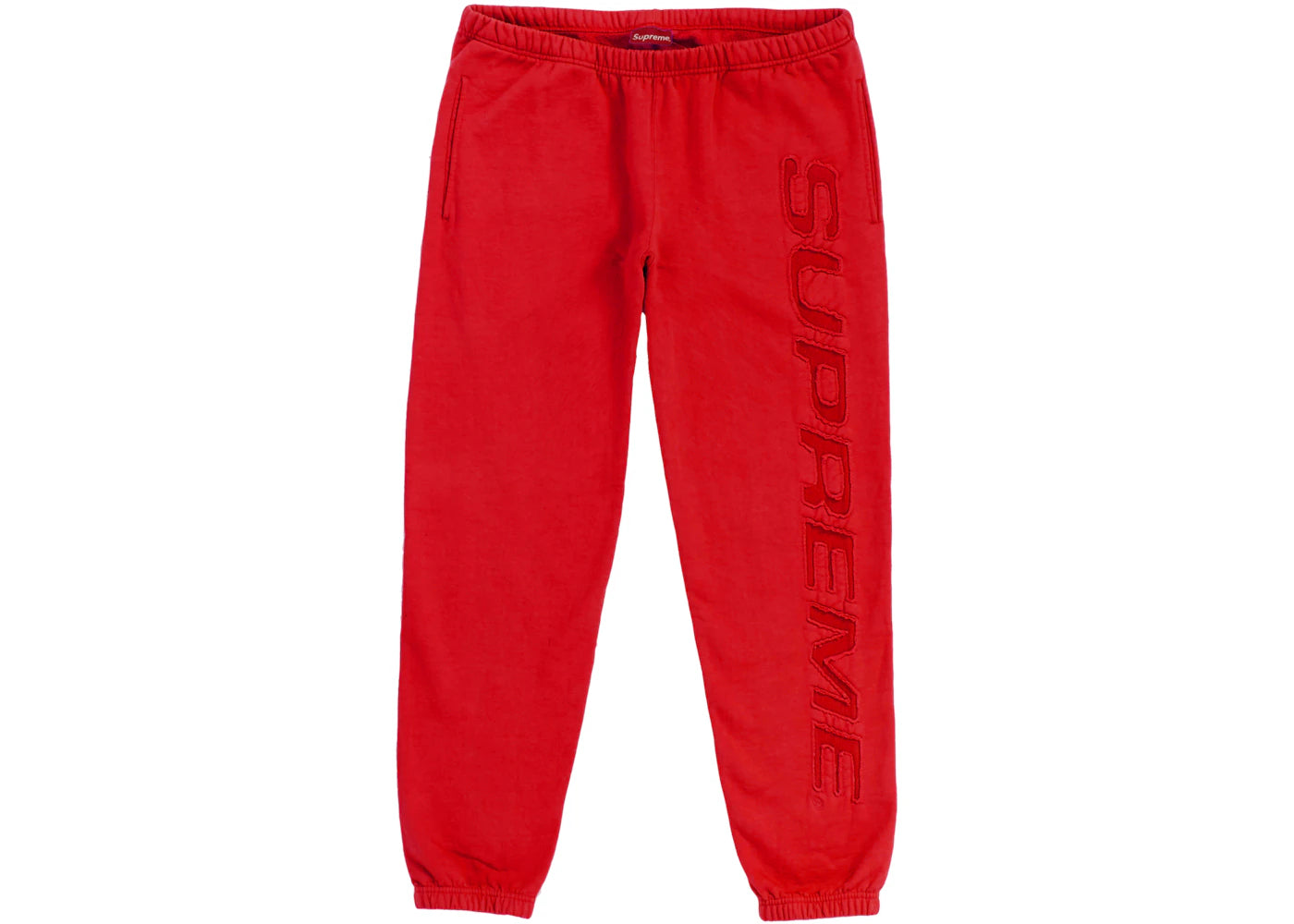 Supreme Set In Logo Sweatpant Red