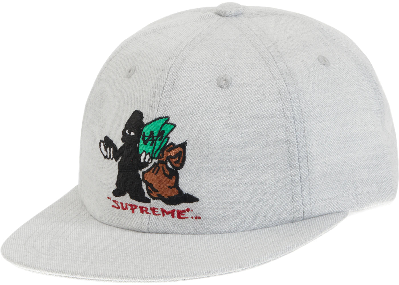 Supreme Shadow 6-Panel Heather Grey