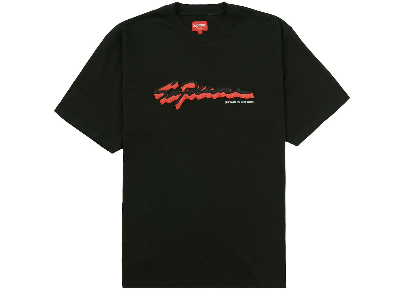 Supreme Shadow Script S/S Top Black