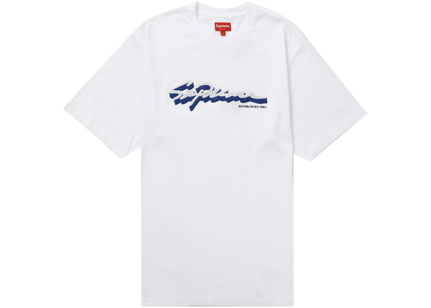 Supreme Shadow Script S/S Top White