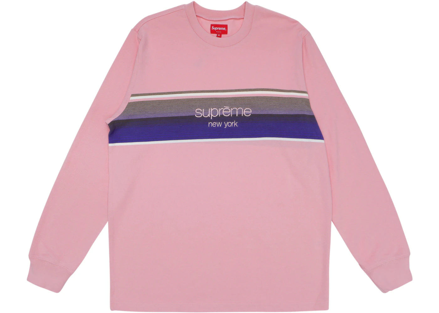 Supreme Shadow Stripe LS Top Pink