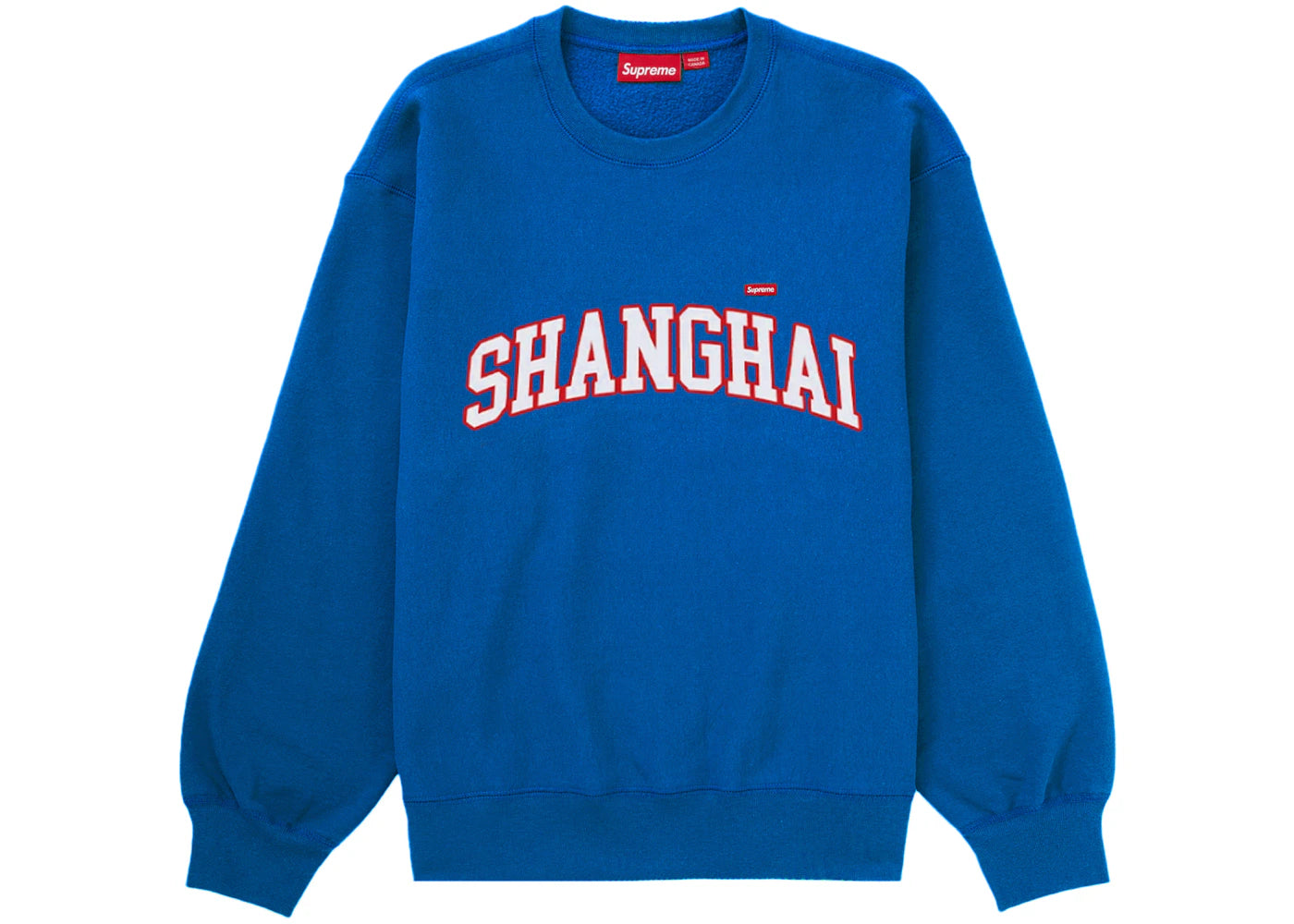 Supreme Shanghai Shop Small Box Crewneck Royal