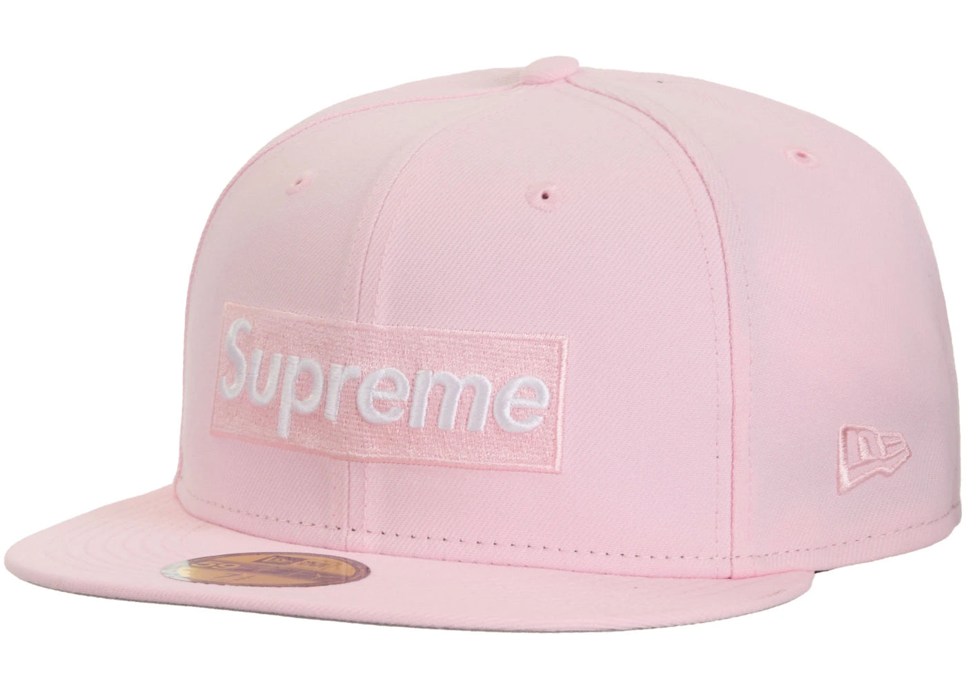 Supreme Sharpie Box Logo New Era Fitted Cap Pink