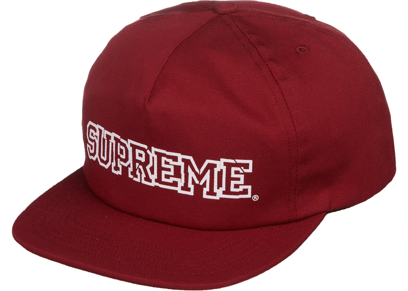Supreme Shattered Logo 5-Panel Cardinal