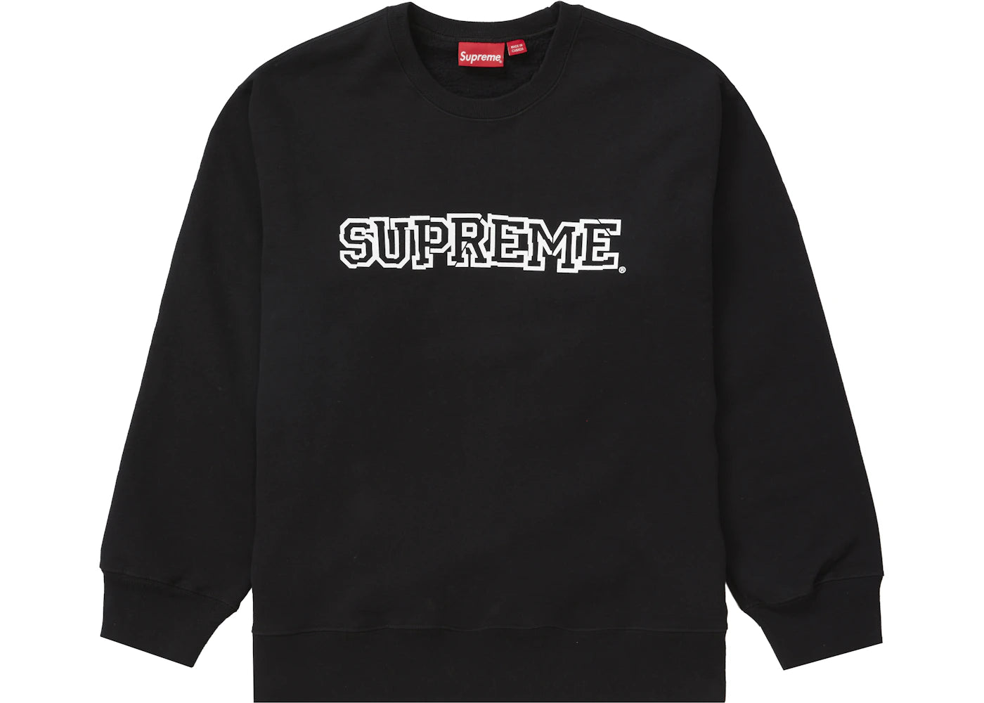Supreme Shattered Logo Crewneck Black