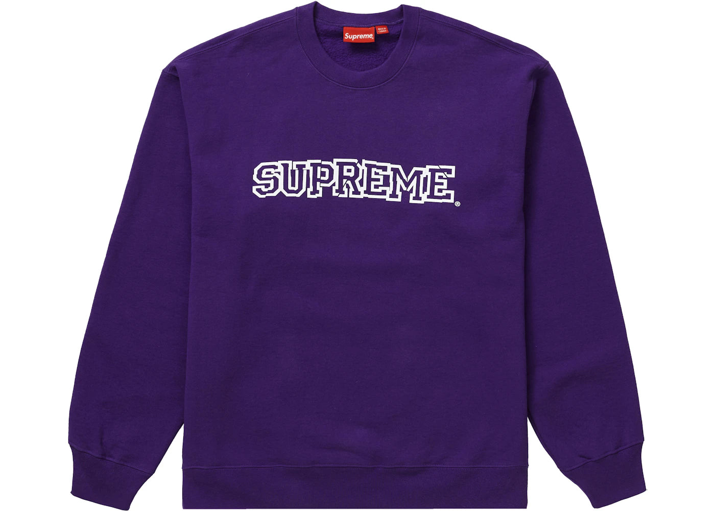 Supreme Shattered Logo Crewneck Purple