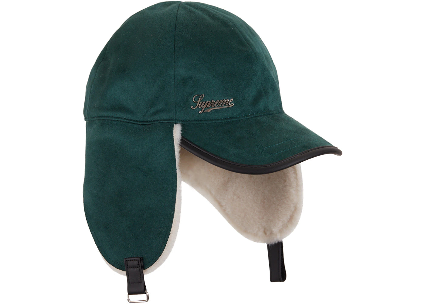 Supreme Shearling Earflap 6-Panel Green