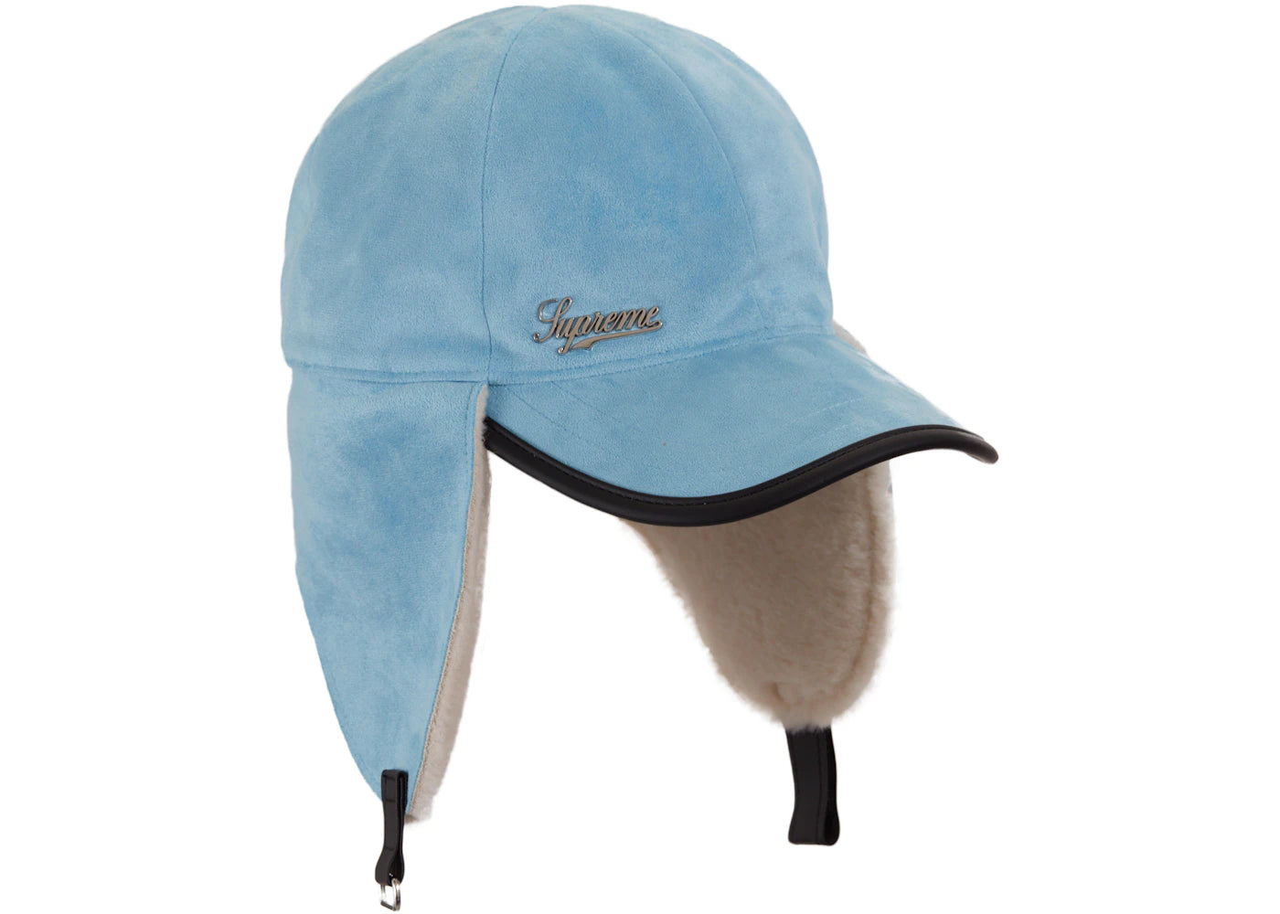 Supreme Shearling Earflap 6-Panel Light Blue