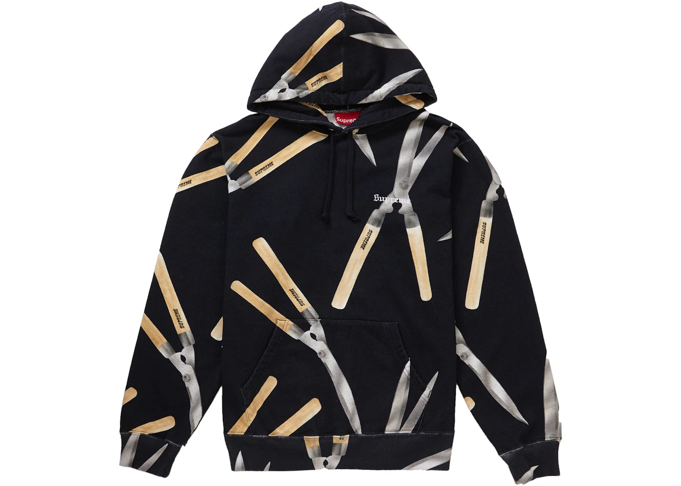 Supreme Shears Hooded Sweatshirt Black