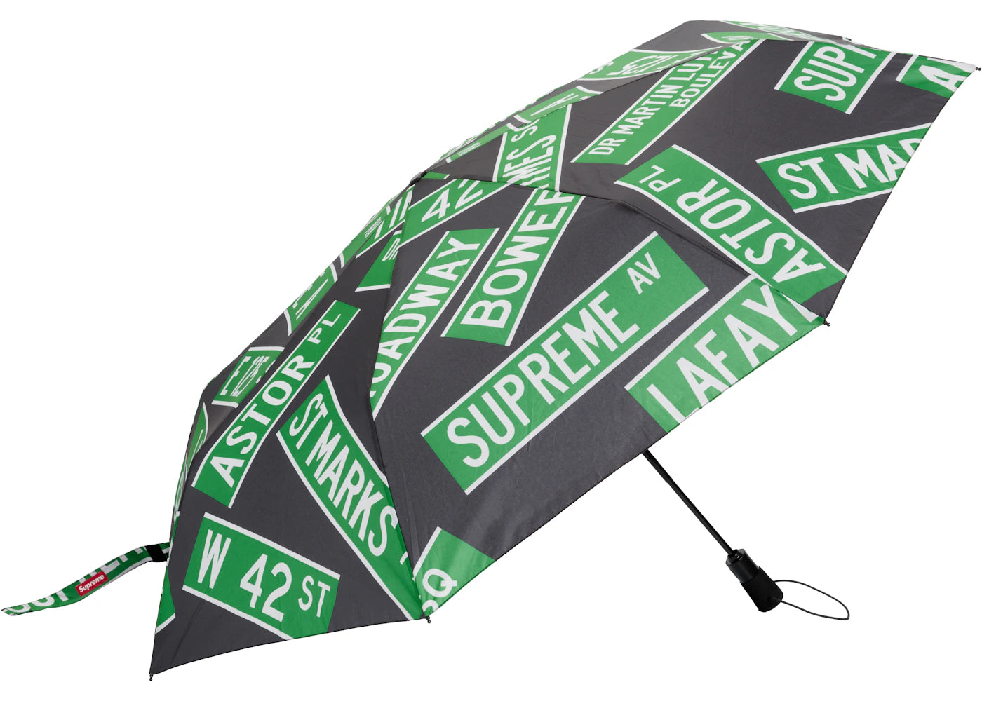 Supreme ShedRain Street Signs Umbrella Black