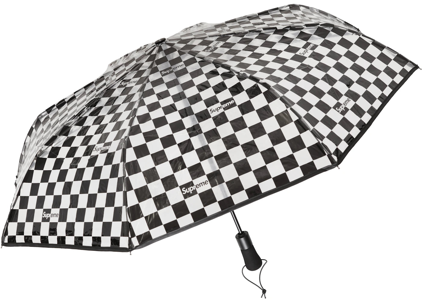 Supreme ShedRain Transparent Checkerboard Umbrella Black